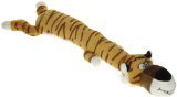 Multipet Dawdler Dudes Tiger Plush Filled Squeak Dog Toy, 20-Inch