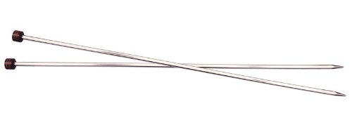 KnitPro 35 cm x 3.25 mm Nova Cubics Single Pointed Needles, Shiny Brass