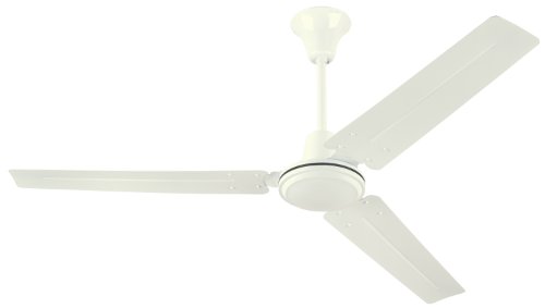 Westinghouse 7840900 Industrial 56-Inch Three-Blade Ceiling Fan with J-Hook Installation System, White