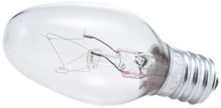 Philips 415463 Clear Night Light 7-Watt C7 Candelabra Base Light Bulb, 4-Pack