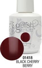 gelish soak off gel polish : black cherry berry