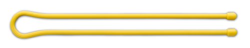 Nite Ize Gear Tie Reusable Rubber Twist Tie, 32-Inch, Yellow, 2-pack