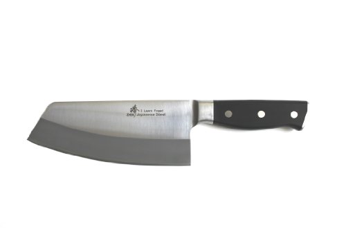 ZHEN Japanese VG-10 3-Layer Forged Light Cleaver Vegetable Chopping Chef Knife, 7-Inch