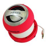 Axess SPLW11-6 Boombug Wired Mini Portable Speaker with Rechargeable Battery (Pink)