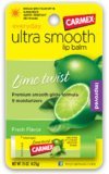 Carmex Ultra Smooth Lip Balm, SPF 15, Lime Twist 0.15 Oz (Quantity of 12)