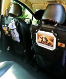 P&F 3 in 1 Kick Mats - 2 Count Car Seat Back Protector- 1 Special Design for iPad 2, 3, 4 and iPad Mini Holder for Kids in Car -ALLOWS TOUCH SCREEN ACCESS -1 with Fine Mesh Pockets Storage and Organizer