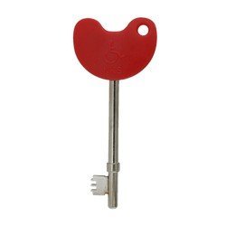 All New NKS Radar Key - Genuine Disabled Toilet Key with the new Easy Turn Head and Bright Red Braille Identification. For the National Key Scheme