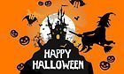 Halloween with Haunted House 5'x3' Flag