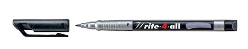 Stabilo Write-4-all Permanent Marker Pen Waterproof 0.7mm Line Black Ref 156-46 SINGLE PEN