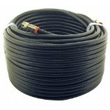 Steren BL-215-450BK 50 feet F-f RG6 Patch Cable for CATV and DSS Satellite - Premium Retail Blister Pack