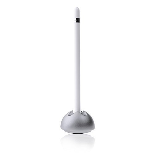 Apple Pencil Stand,Thankscase Mushroom Stand for Apple Pencil,Solid Aluminium Stand for Apple Pencil,Stand Horizontally and Vertically for Apple Pencil.(Silver)
