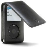 DLO PodFolio Leather Case for 30 GB and 60 GB iPod 5G (Black)