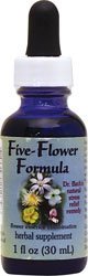 FLOWER ESSENCE SERVICES, Five-Flower Formula Dropper - 1 oz