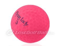 Flying Lady Pink Golf Balls ... For Higher & Longer Drives ... Box of 3 ... Spalding Professional Golf Balls