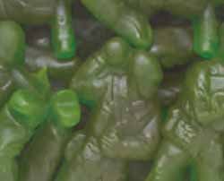 Green Gummi Gummy Army Guys Candy 5 Pound Bag (Bulk)