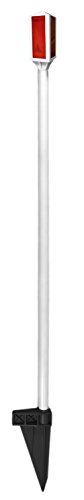 Blazer 377RDM 4-Side Fancy Driveway Marker - 42-Inch PVC Pole - Red