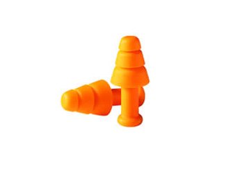 Howard Leight by Honeywell R-01520 Smart Fit Corded Multiple-Use Ear Plugs, Orange with Blue Cord, 2-Pair