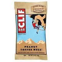 Clif Bar, 2.4 Ounce - Organic Peanut Toffee Buzz (12 Pack)
