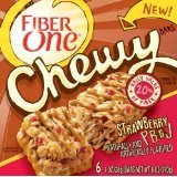 Fiber One Chewy, Strawberry, 6 Ounce (Pack of 12)