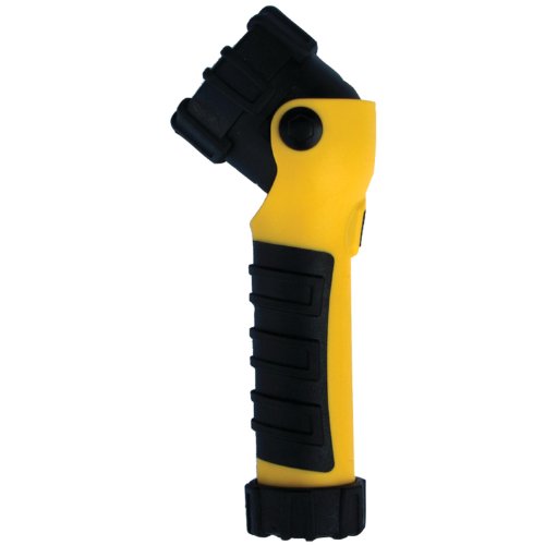 Dorcy 41-2387 Weather Resistant Swivel Head Magnet LED Flashlight, 32-Lumens, Yellow Finish