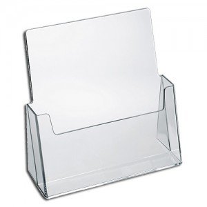 Source One Premium Counter Top Full Size, 8.5 x 11 Inches Wide Acrylic Brochure Holder (S1-CT-FS)