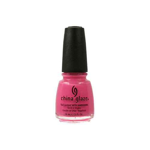 China Glaze Nail Lacquer with Hardeners:Shocking Pink