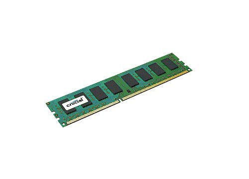 Crucial 4GB Single DDR3 1600 MT/s PC3-12800 CL11 Unbuffered UDIMM 240-Pin Desktop Memory Module CT51264BA160B