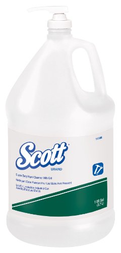 Scott Super Duty Grit Hand Cleanser (91388), Green, Citrus Scent, 1.0 Gallon, 4 Bottles / Case