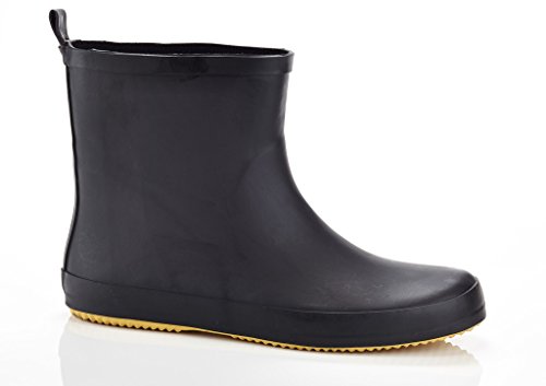 SOLO Mens Ever Dry Low Cut Rubber Water Resistant Rain Boot