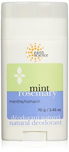Earth Science Rosemary/Mint Deodorant, 2.45-Ounce Containers (Pack of 4)
