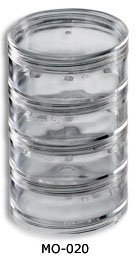 Beadsmith 4 Clear Stackable Jars