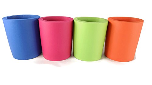 Foam for Beer or Soda Can Mulitpack Set of 4 Bright Color Pack