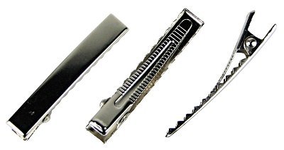 Ship From USA--HipGirl Brand Metal Hair Clips/Barrettes. Smooth Edge Won't Scratch Skin. Great for DIY hair bows, hairbow clips.