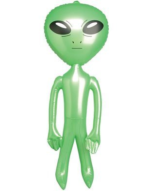 5' Green Inflatable Martian Alien Prop Toy Decoration