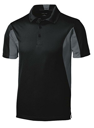 Men's Moisture Wicking Side Blocked Micropique Polo's- Regular, Big & Tall Sizes