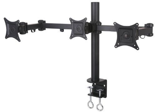 Triple LCD Monitor Desk Mount Stand Heavy Duty Fully Adjustable fits 3 /Three Screens up to 24 (by VIVO)