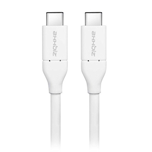 Axxbiz CableBiz-C014W, USB 3.1 Type C Cable - C Male to C Male - 1M - Super Speed + 3A 10 Gbps - White