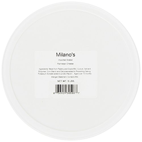 Milano's Parmesan Cheese Tubs, Imported Grated, 80 Ounce