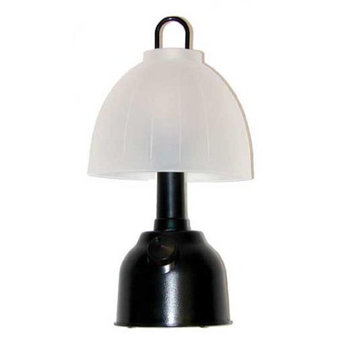 Dorcy 41-1016 Portable Indoor and Outdoor Table Lamp Light with Hanging Hook and Unbreakable Shade, 33-Lumens, Black Finish
