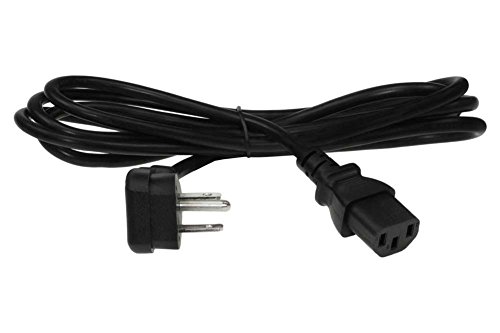 SF Cable, US Universal Wall Side Right Angle Power Cord, IEC320 C13 to NEMA 5-15P (12 Feet)