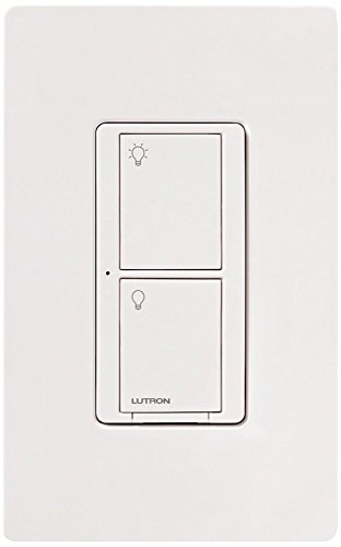 Lutron PD-5WS-DV-WH Light Switch, Caseta Wireless 5A Lighting & 3A Fan RF On/Off - White