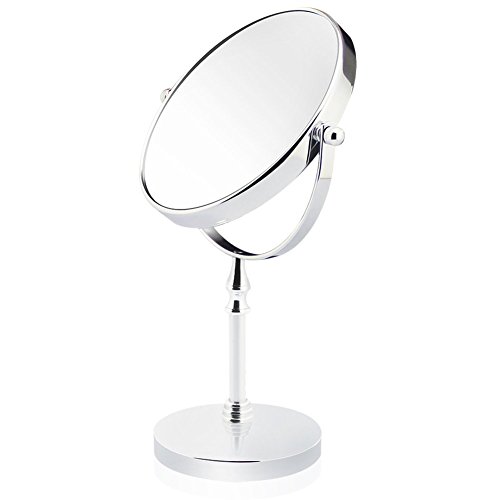 BlingBling® 6-Inch Two-sided 360 Degree Swivel Vanity Makeup Mirror(1x-3x) Magnification Mirror Tabletop Polished Chrome Plated Travel Mirrors