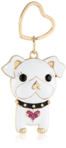 Betsey Johnson Holiday Boxed Gift Box with Dog Key Chain