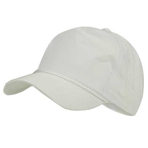 Cotton Twill Golf Cap - White