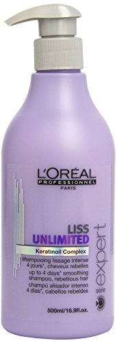 L'Oreal Liss Unlimited Keratinoil Complex Shampoo Professional for Unisex, 16.9-Ounce