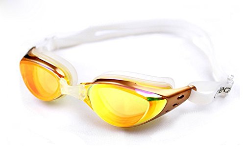 Ispeed Mirror Pro Swim Goggle (Golden)