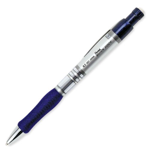 Pentel Mechanical Pencil, Quick Dock, 0.7mm, Blue (QD7E-C)