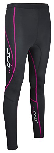 Sub Sports RX Women's Graduated Compression Base Layer Leggings / Tights - Black/Pink - L