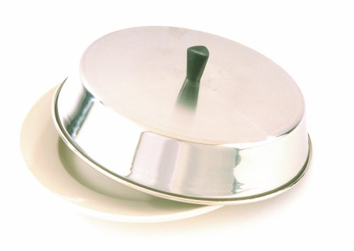 Crestware 10-Inch x 2-1/2-Inch Stainless Steel Basting Pan Cover with Tall Bakelite Knob