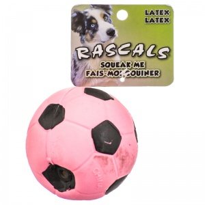 Coastal Pet Rascals Latex Soccer Ball for Dogs Pink: 3 Diameter